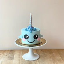 Load image into Gallery viewer, Narwhal Cake