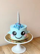 Load image into Gallery viewer, Narwhal Cake