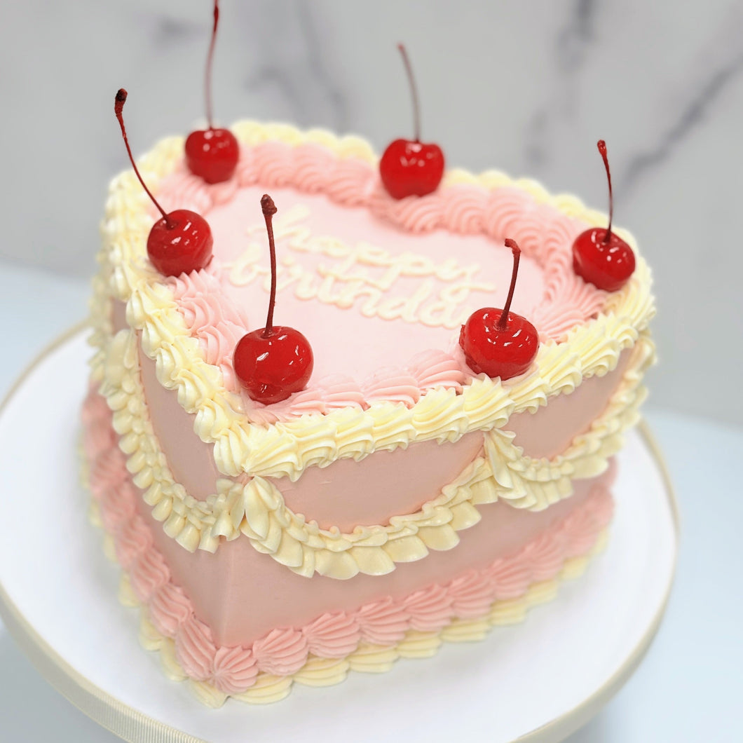 Vintage Heart Cake