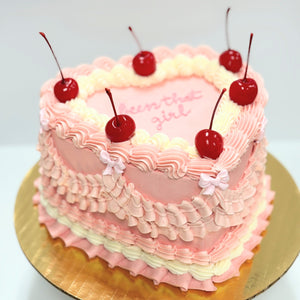 Vintage Heart Cake