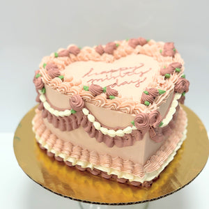 Vintage Heart Cake