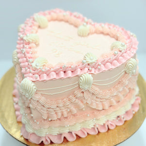 Vintage Heart Cake