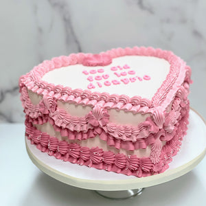 Vintage Heart Cake