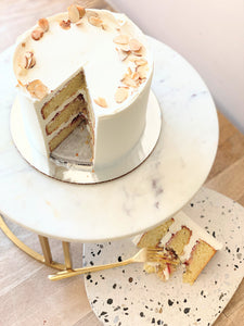 Raspberry Almond Celebration Cake